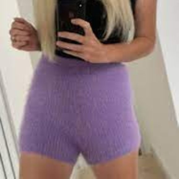 Zara Short Shorts Lilac Purple Soft New With Tag - Picture 5 of 5